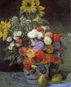 Pierre Renoir, Mixed Flowers in an Earthenware Pot